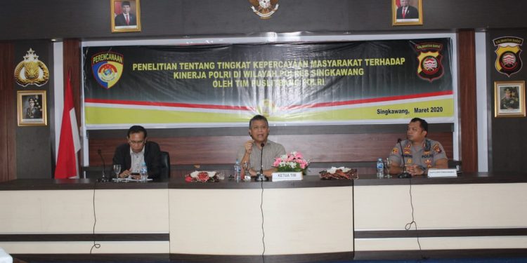 Puslitbang Mabes Polri Sambangi Polres Singkawang