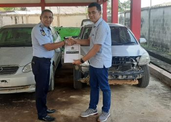 Rupbasan Singkawang Terima Titipan Dua Mobil Barang Bukti Kepabeanan