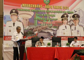 Gubernur Sutarmidji saat di Musrenbang RKPD Singkawang 2021