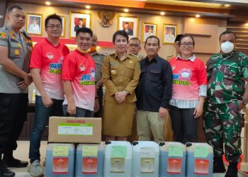 Bantuan dari para donatur guna menghadapi pandemi corona