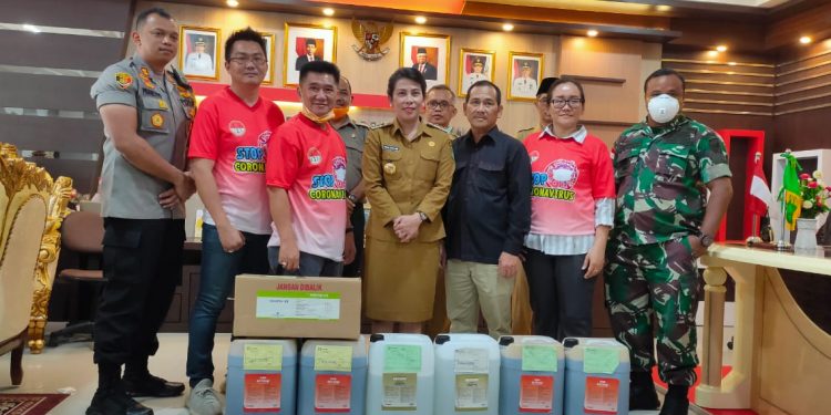 Bantuan dari para donatur guna menghadapi pandemi corona