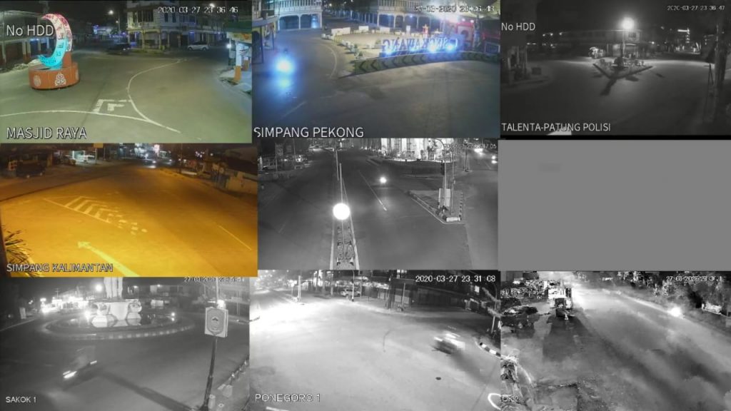 Jalanan Kota Singkawang Terpantau Lengang