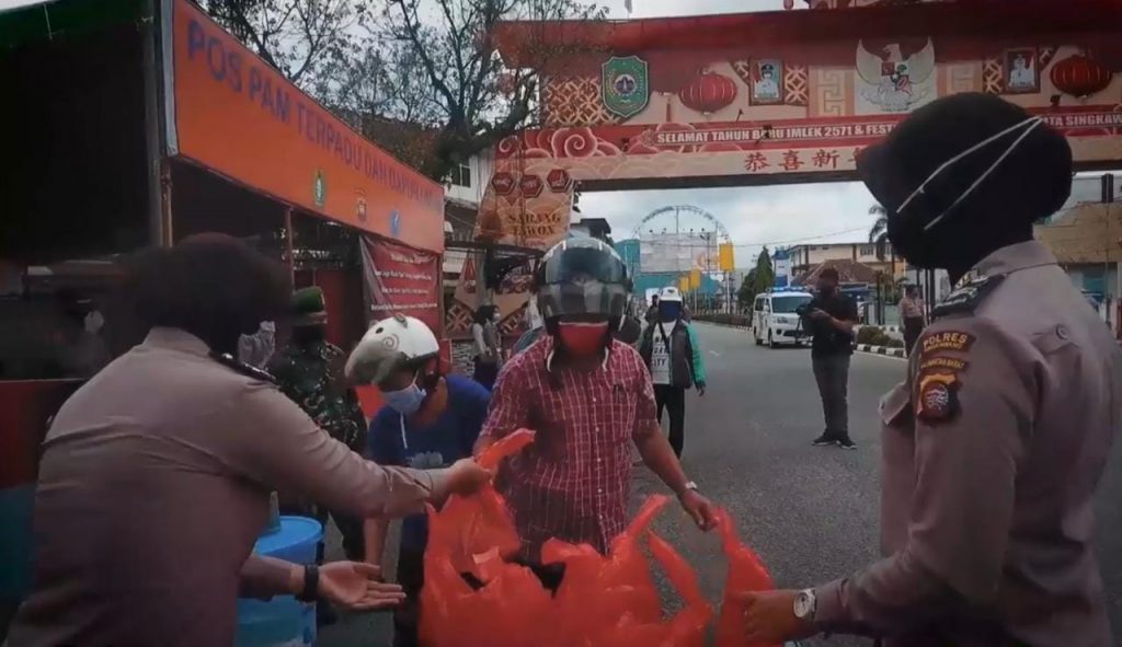 Dapur Lapangan Polres Singkawang