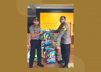 Serdik Sespimmen Catur Prasetiyo Donasikan Beras Melalui Polres Singkawang
