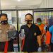 Kasatreskrim AKP Tri Prasetiyo saat rilis pasangan kekasih spesialis jambret