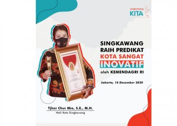 Kota Sangat Inovatif oleh Kemendagri RI