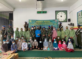 Peringati HUT POMAD Ke 75, Denpom Palangkaraya Anjangsana ke Panti Asuhan