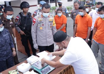 pemusnahan sabu bengkayang