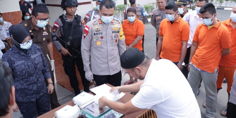 pemusnahan sabu bengkayang