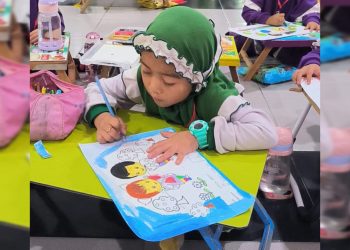 Begitu Antusias, Anak Paud dan TK di Kota Singkawang Ikuti Lomba Mewarnai di Rangkaian Festival HAM Nasional Tahun 2023