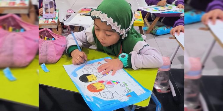 Begitu Antusias, Anak Paud dan TK di Kota Singkawang Ikuti Lomba Mewarnai di Rangkaian Festival HAM Nasional Tahun 2023